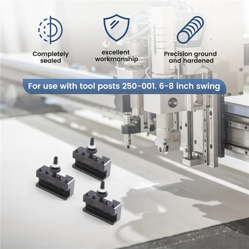 

ABRB-3Pcs Quick Change Turning And Facing Lathe Tool Holder Bracket 250-001CNC Tool POST
