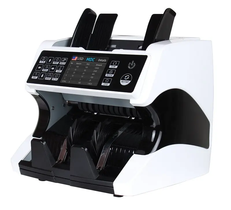 Multi‑Currency Bill Counter Mixed Count Total Function For USD EUR JPY GBP MMK Bank‑Grade Money Counting Machine