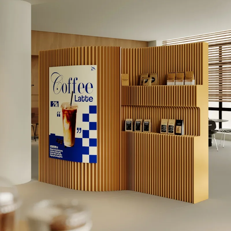 Screen partition ladder storage booth exhibition hall entrance paper wall baffle background wall partition display wall