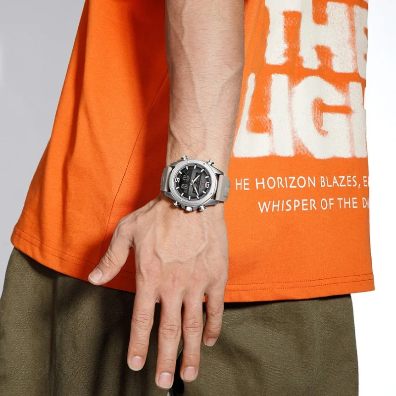 

NAVIFORCE мужские часы, роскошные лучшие брендовые многофункциональные часы с хронографом для мужчин, водонепроницаемые мужские часы с автоматической датой, 3 атм, подарочные часы