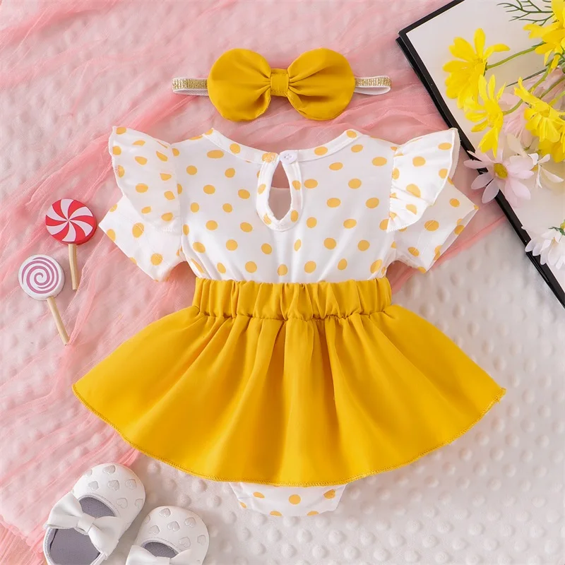 Pudcoco طفل الفتيات 2 قطعة ملابس الصيف قصيرة الأكمام الدب التطريز رومبير مع مجموعة عصابات رأس ملابس الوليد 0-18 متر