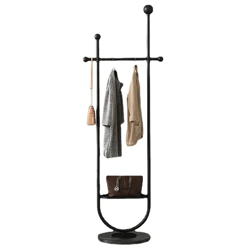 

Wyj Light Luxury Coat Rack Floor Bedroom and Household Metal Hanger