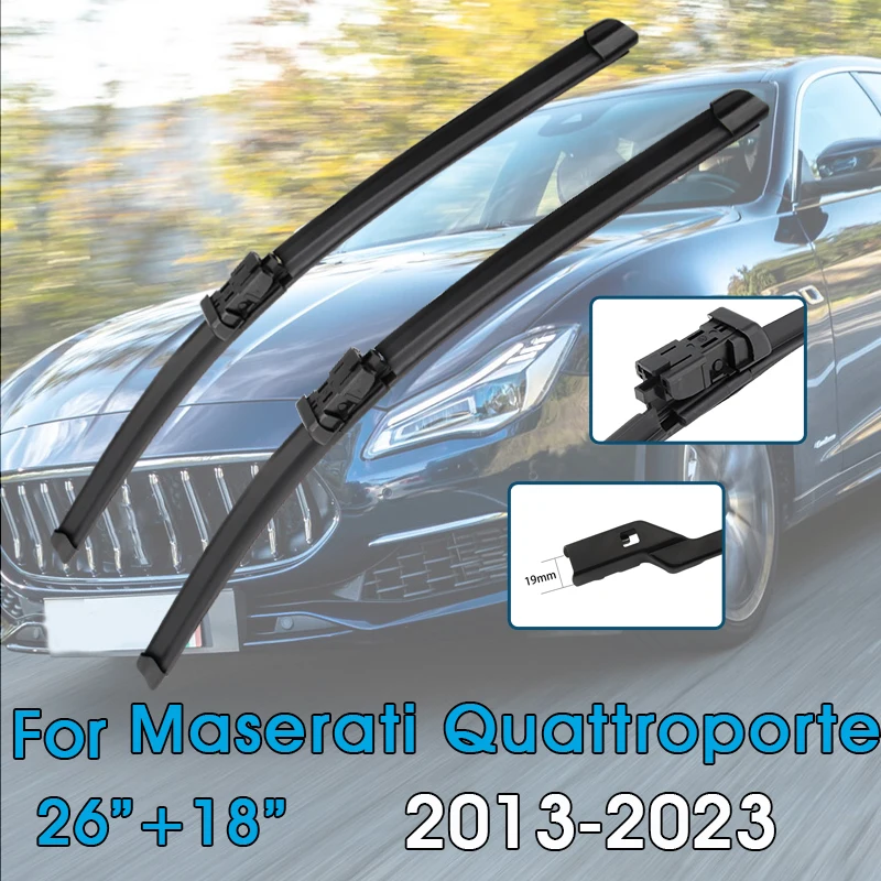 

Автомобильные щетки стеклоочистителя 26 "+ 18" для MASERATI Quattroporte 2013-2023, лобовое стекло, щетки переднего окна, автомобильные аксессуары