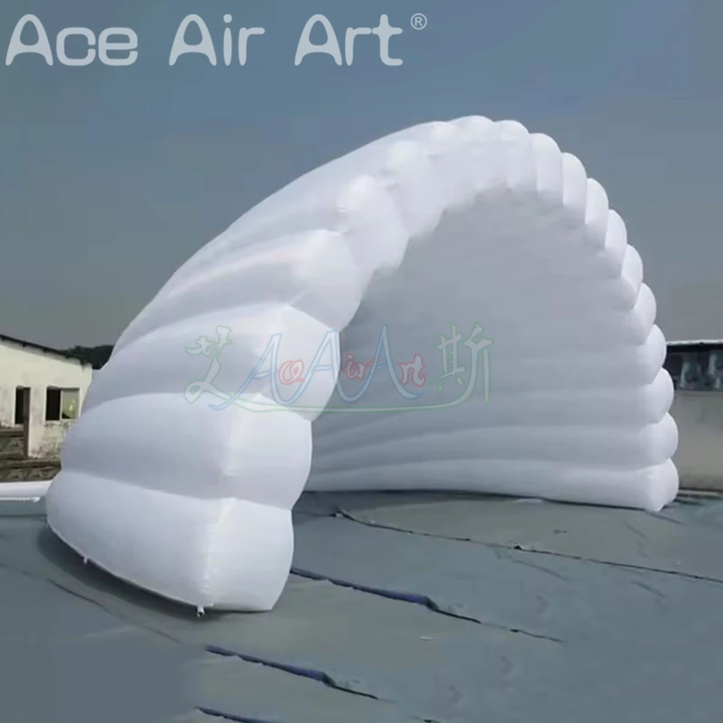 Outdoor White Inflatable Shell Dome Large Inflatable Stage Cover Tent for Event