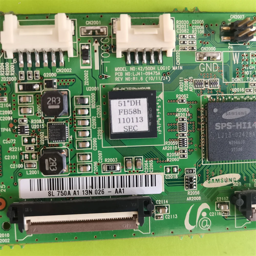 LJ41-09475A 42/50DH LJ92-01793A papan logika T-CON utama logika 01750A cocok untuk Samsung PS51D450 PN43D4 PS43D450 PS43D450A2w