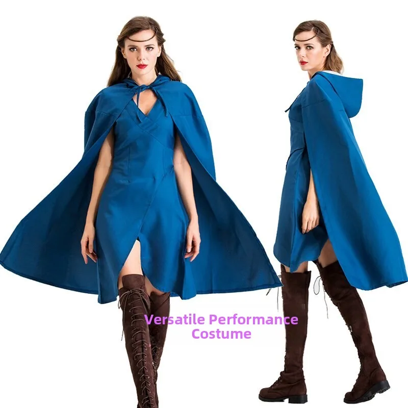 

Halloween Dragon Mother Daenerys Cosplay Costume Cloak Ice And Fire Song Women's Traditional Ethnic Stage Cos...