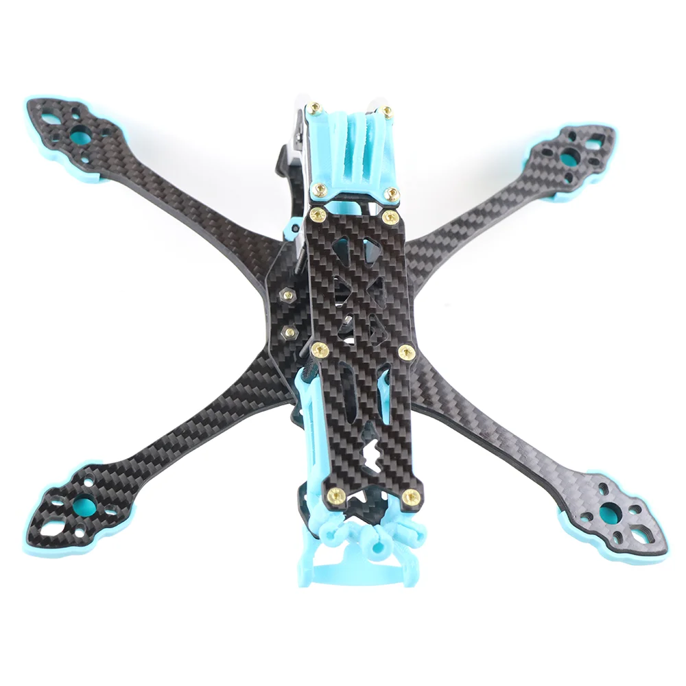 MARK5 O4 PRO 5-Zoll 225mm Radstand Carbonfaser-Rahmenkit mit 5mm Arm für RC FPV Freestyle Langstrecken-Renndrohne Quadcopter – Detail 11