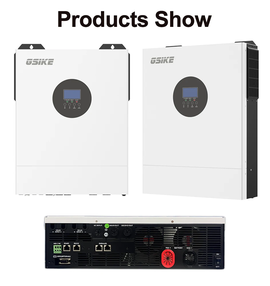 GSIKE 11KW 3.5KW Hybrid-Solarwechselrichter 24V 48V 230V Reiner Sinuswechselrichter WIFI Dual MPPT 120A BMS Solarladegerät Leistungsregler Reiner Sinuswechselrichter 24V 48V 230V MPPT 120A 160A Ladegerät mit WIFI BMS EU-LAGER – Detail 8
