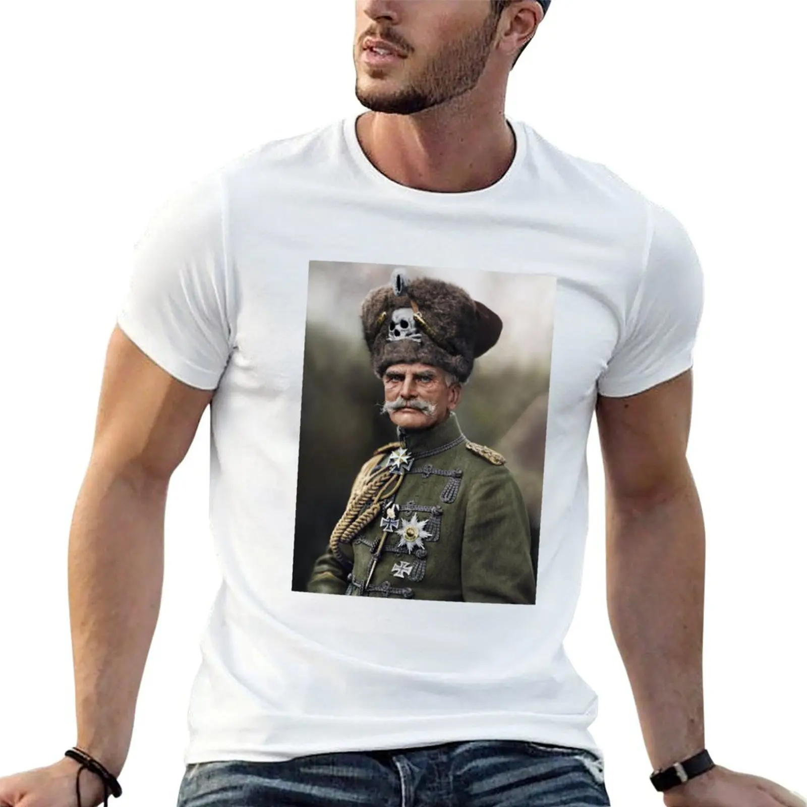 The Last Hussar August von Mackensen, 1914 colorized T-Shirt Dry Fit Running Short Sleeve Top