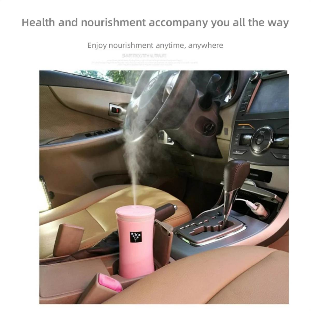 Mini USB Humidifier with LED Light  Portable Air Humidifier for Car, Office & Desk, Ultra-Quiet Personal Moisturizer, Perfect fo