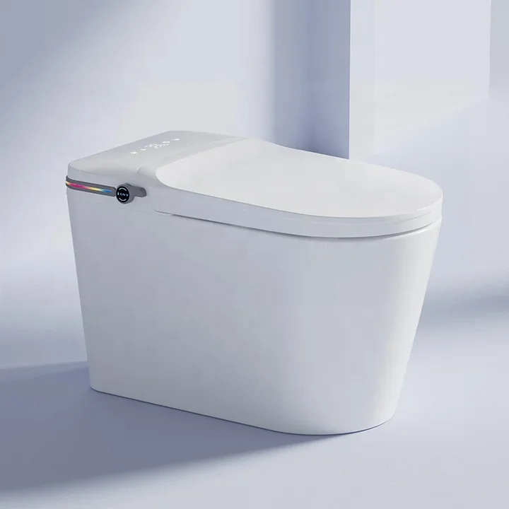 

ZHONGYA Oem E520 high end automatic flush electric toilet bathroom ceramic intelligent bidet smart toilets