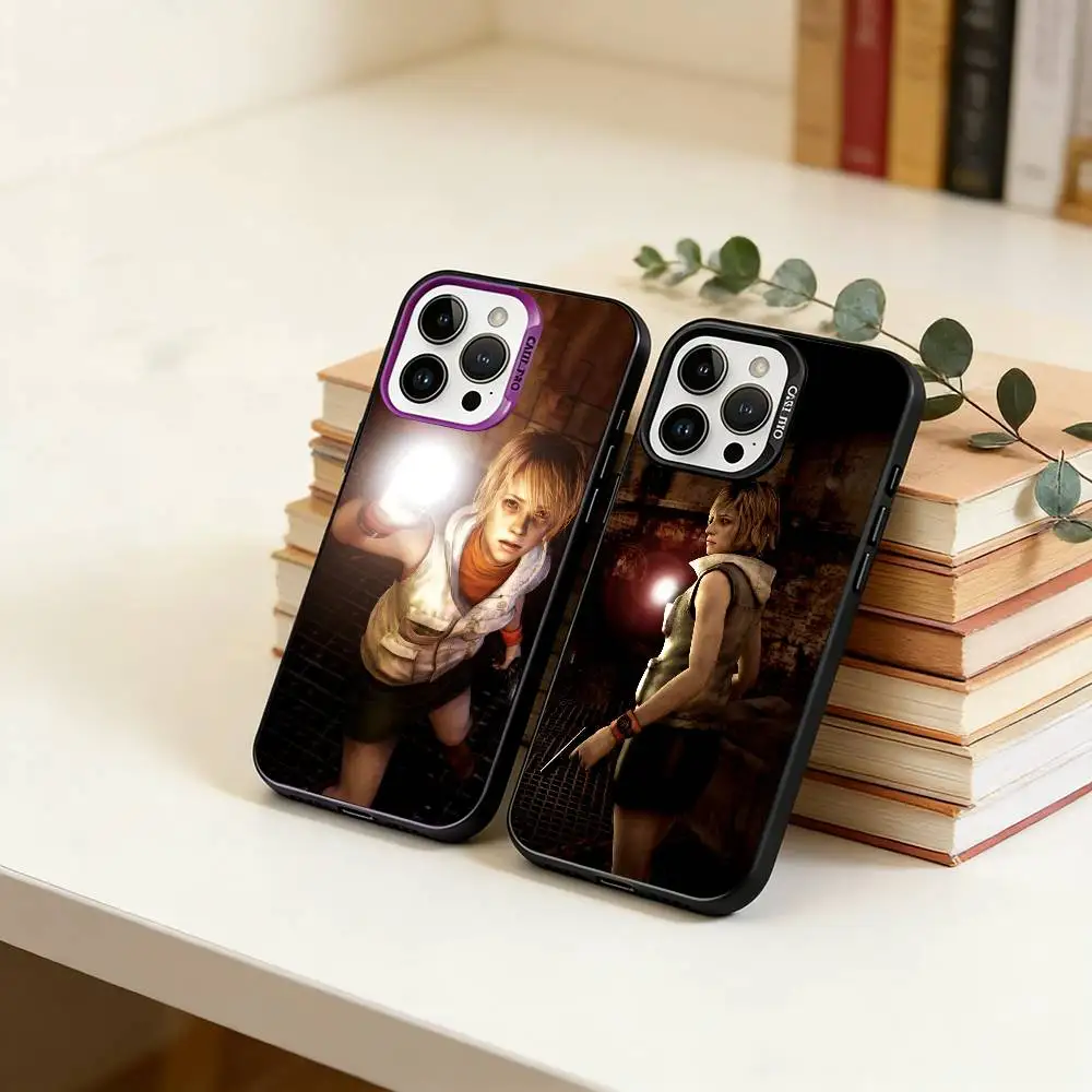 

Konami Horror Game-333 Phone Case For iPhone 17,16,15,14,13,12,11 Plus,Pro Max,XS,Colorful Silver Black Cover