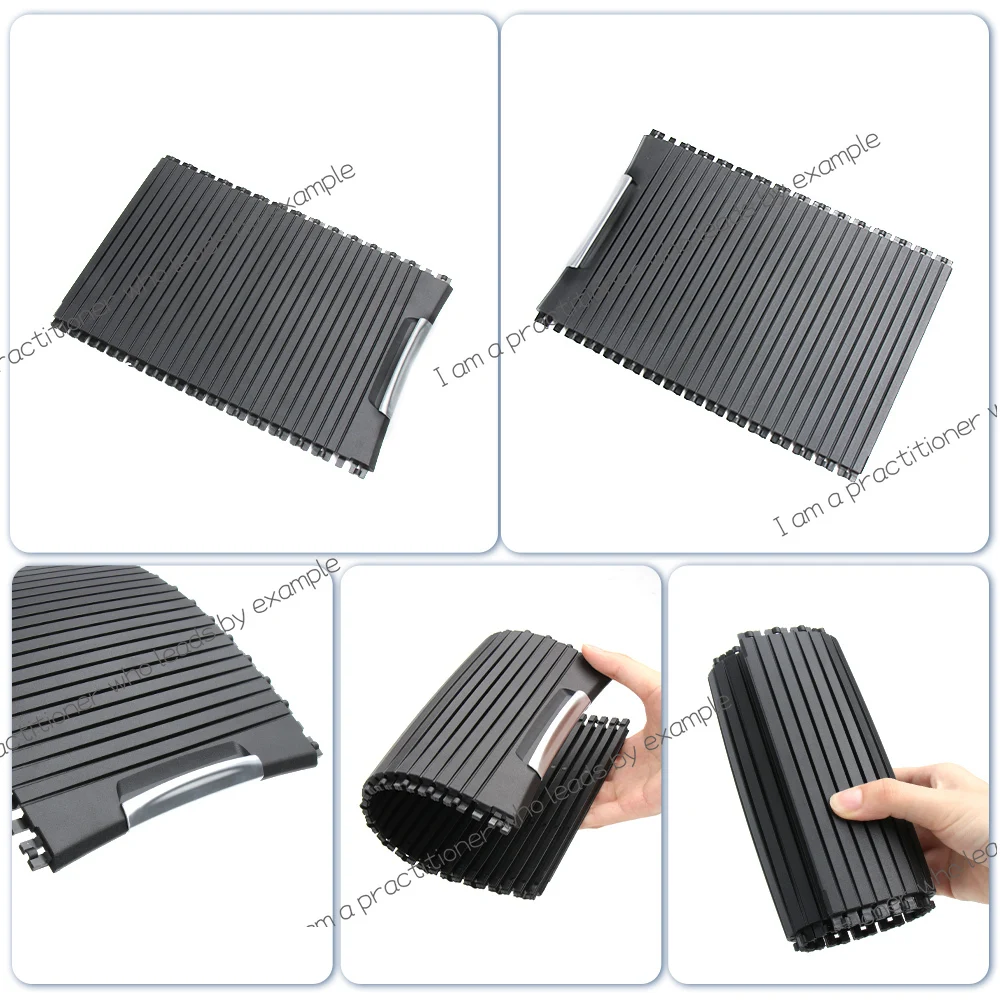 

For Mazda Atenza CX4 Car Center Console Cup Holder Cover Slide Roller Blinds Storage Box Zipper Sliding Cover 2017-2021