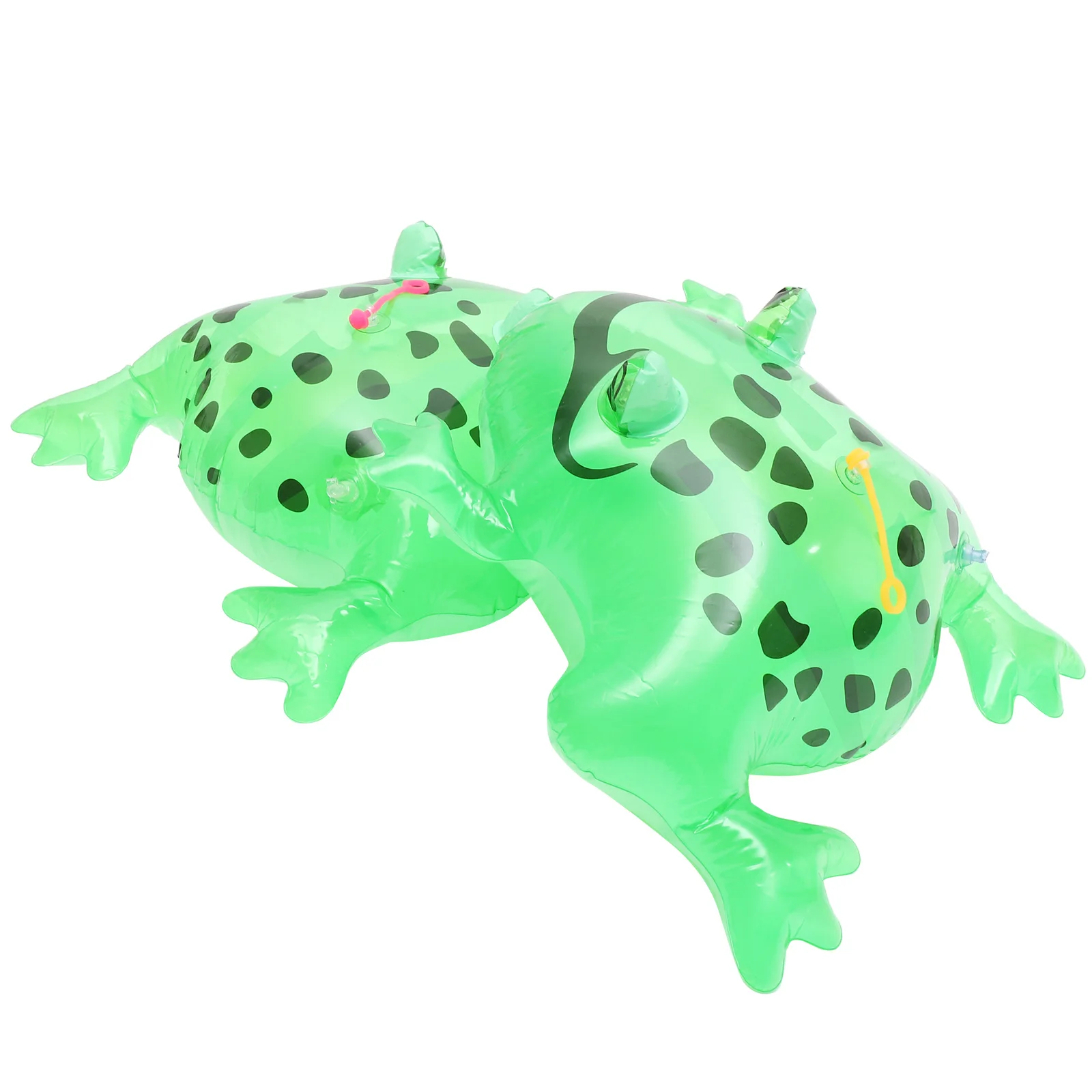2Pcs Inflatable Frog Bounce Balloons Vibratory Flashing Lights Pool Party Decoration Bouncy Plaything Inflatable Frogs Toy