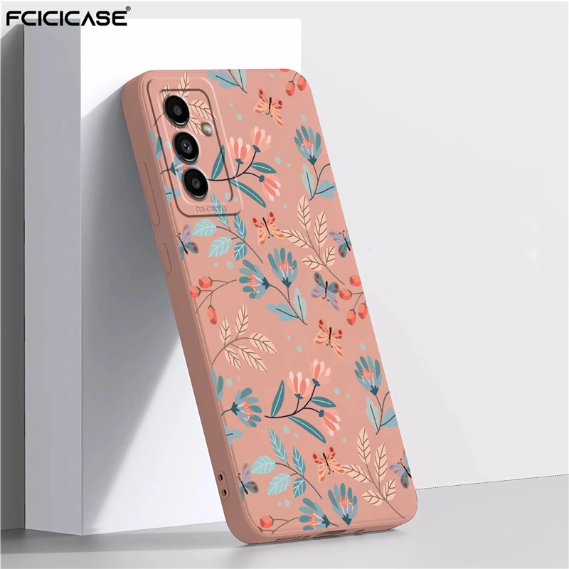 A13 Cute Flower Case For Samsung Galaxy A22 A32 A52S A72 A21S A12 A11 A50 A20 A30 A51 A02 Soft Silicone Bumper Protection Cover