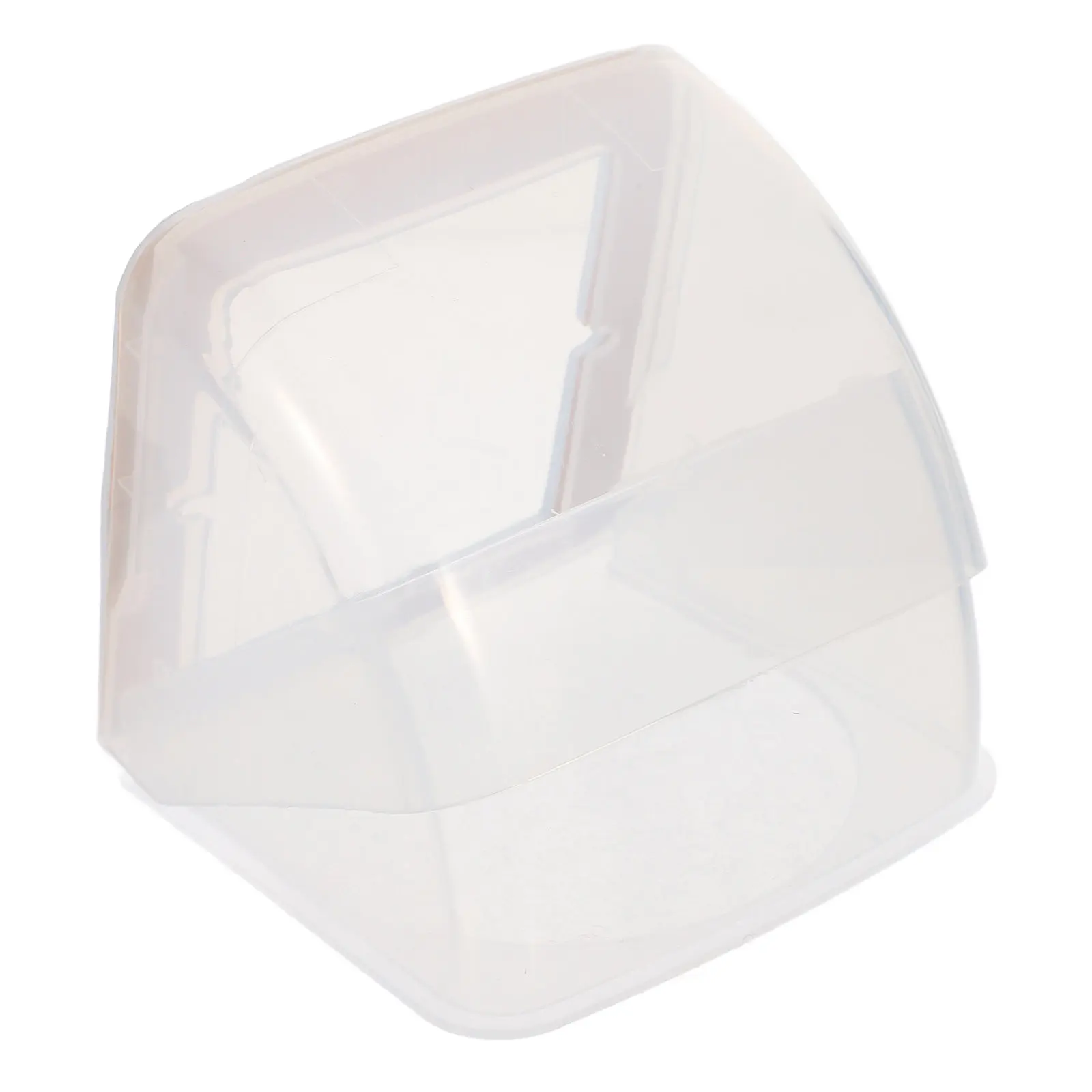 

Single Outdoor Electrical Outlet Cover Waterproof Transparent White Plastic Charging Socket Protector Rainproof Box