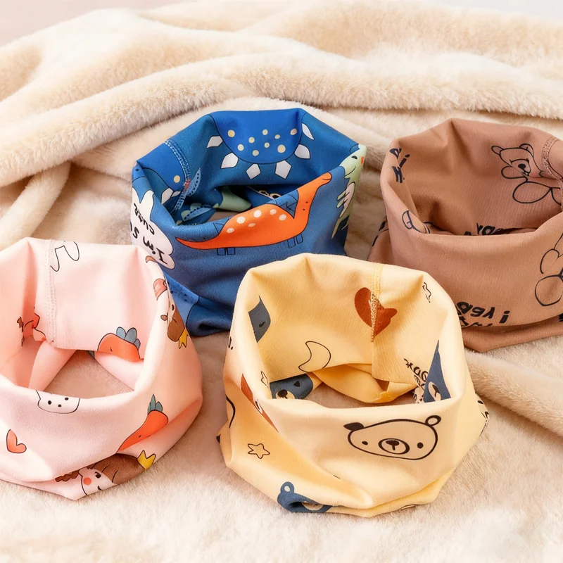 Kinder Winter Schal Baumwolle Baby Halstuch Weiche Hals Kragen Wärmer Kinder Schals 0-12 Jahre Niedlichen Schal Cosplay Zubehör