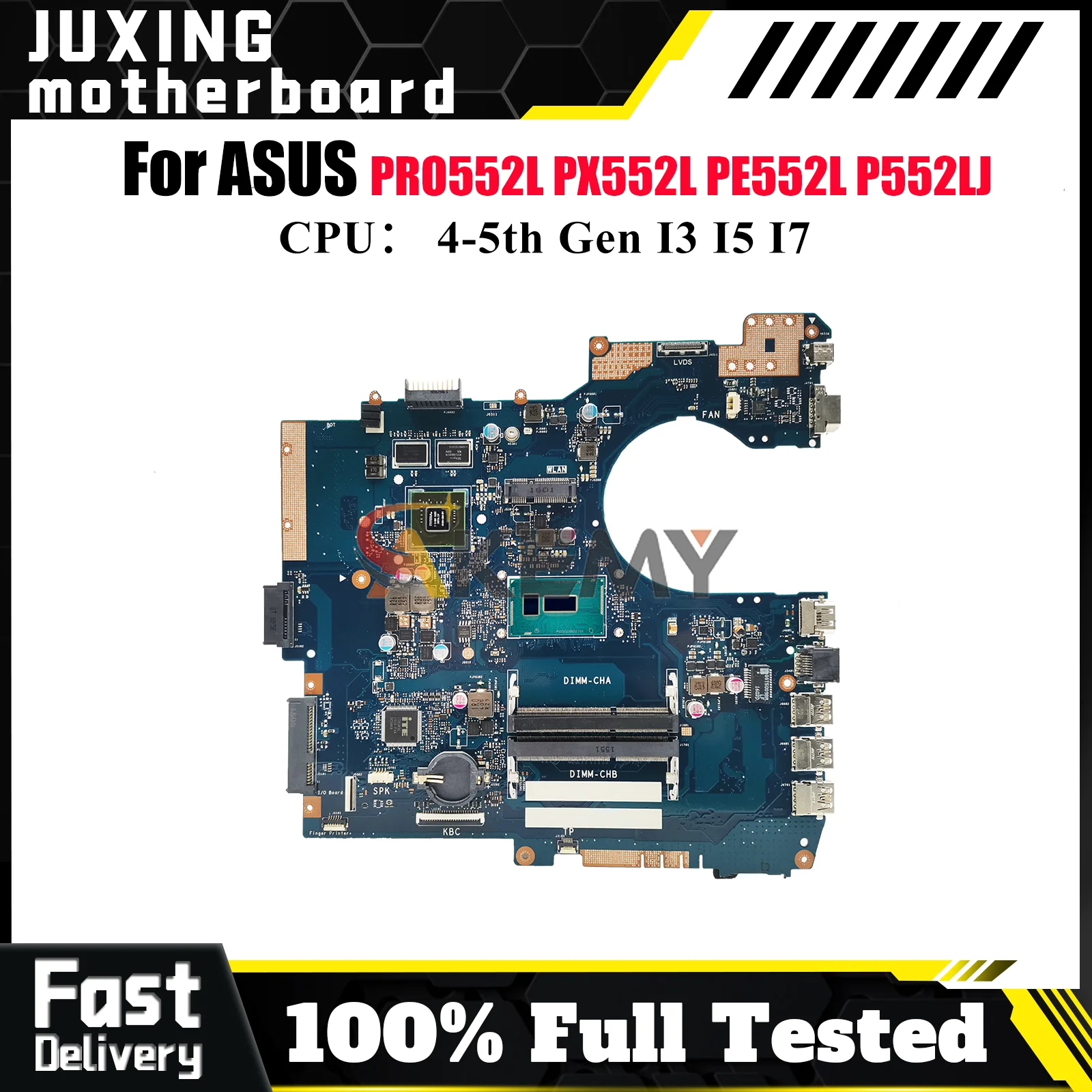 

P552LJ Материнская плата для ноутбука ASUS ProArt PE552L P552L PRO552L PX552L P552LJ Материнская плата для ноутбука с процессором I3 I5 I7 100% тест в порядке