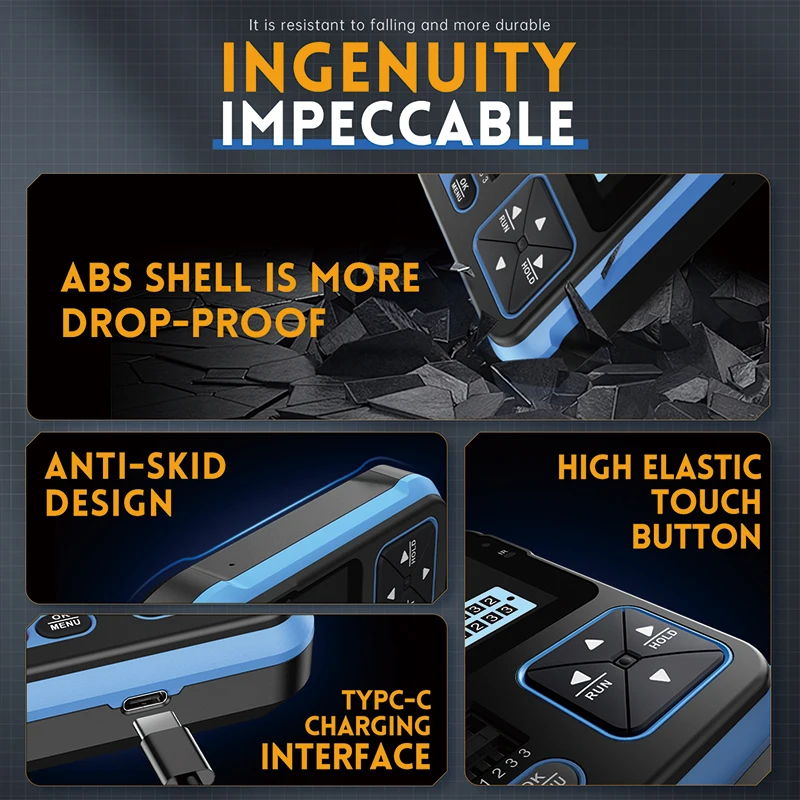 FNIRSI DSO-TC3 Digital Oscilloscope Transistor Tester Signal Generator 3 in1 500Khz 10MSa/s Capacitor Resistor Diode 100K Output