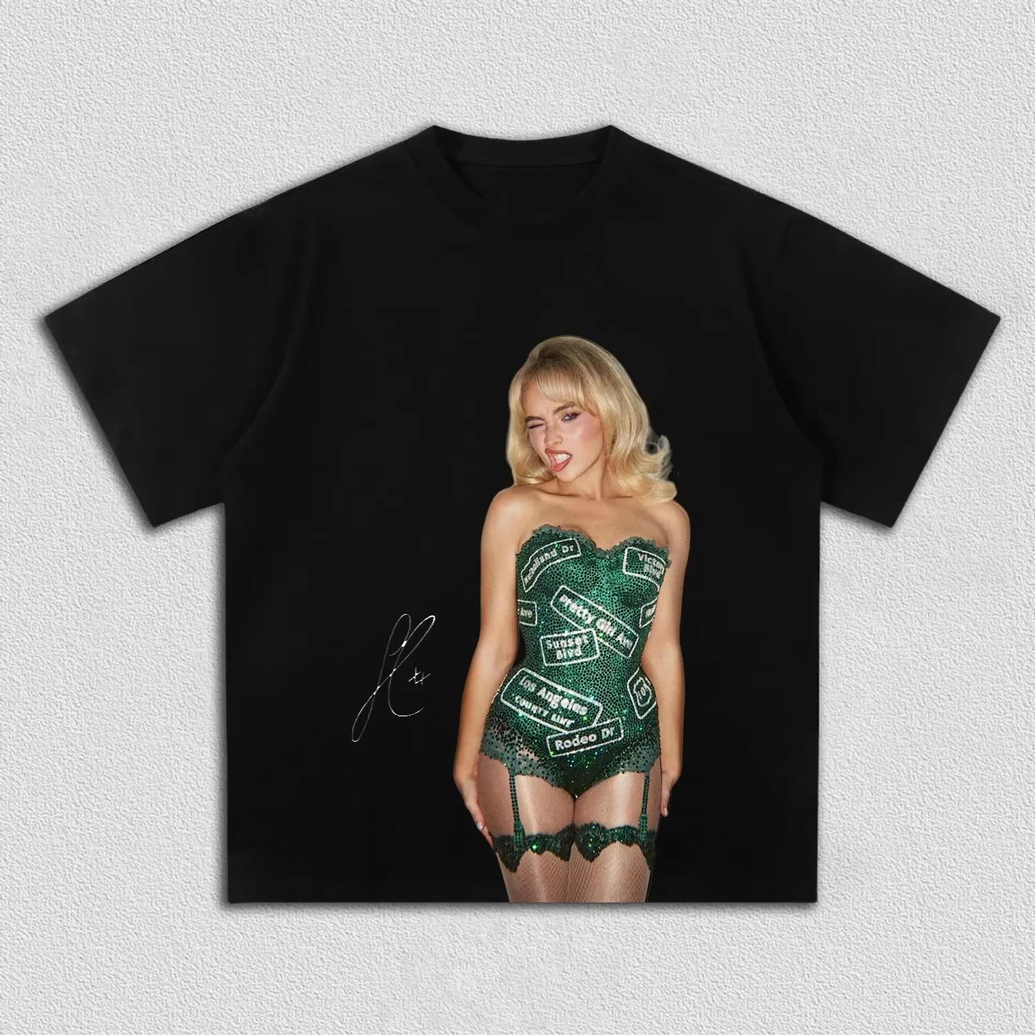 Hot Sabrina Carpenter Graphic T Shirt Retro Pop Star Tour Merch Streetwear Cotton Oversized Tee Lightweight Breathable Clothes