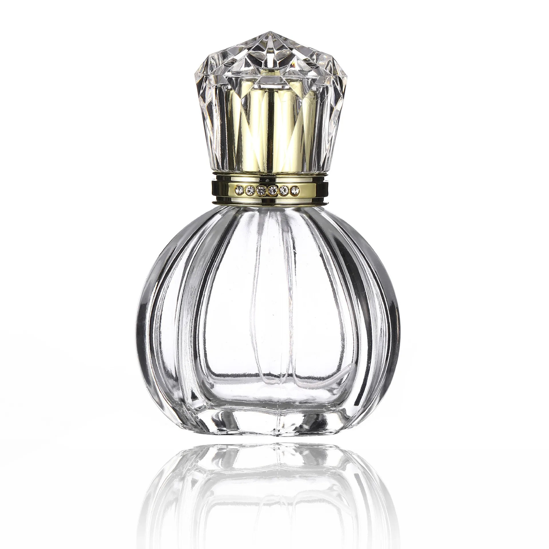 

2/4/8pcs 50ML Perfume Bottle Portable Perfume Empty Spray Glass Bottles Travel Press High-end Sample Wholesale