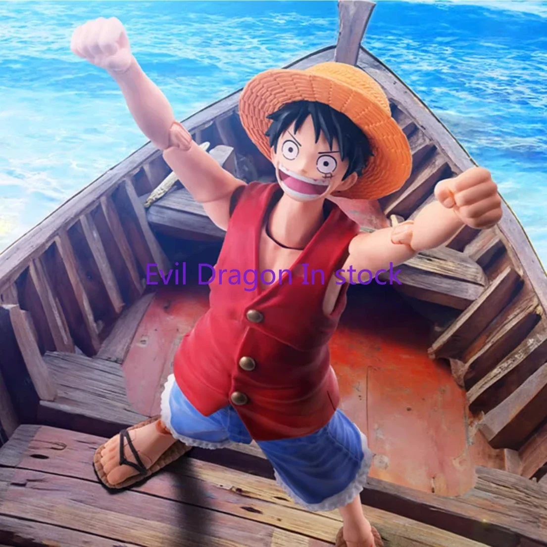 100% original bandai sh figuarts shf one piece monkey d luffy romance dawn action figures anime model toys figura collection