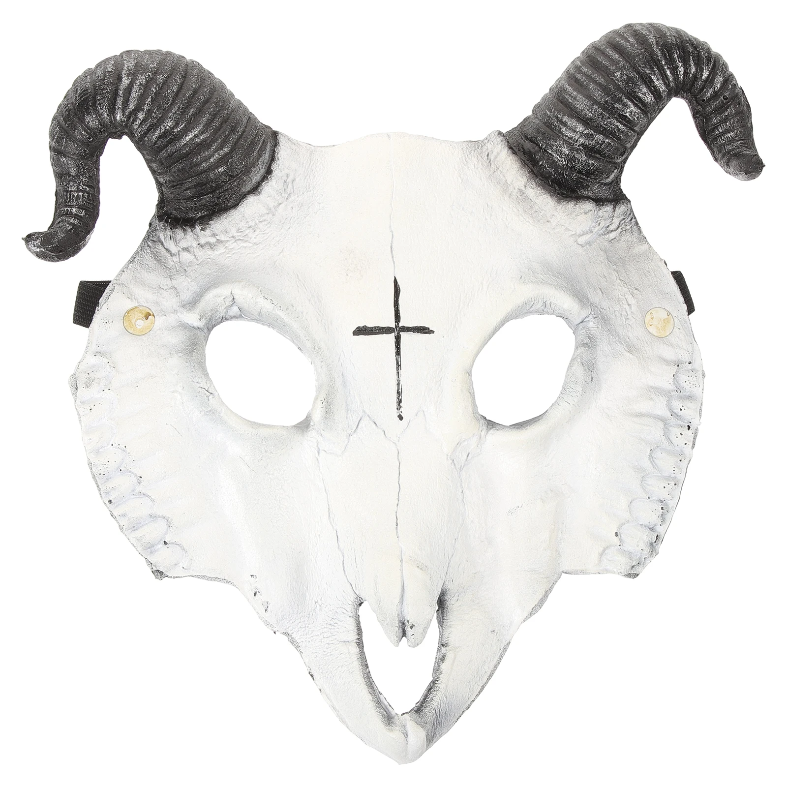 

1pc 3D Skull Mask Face Halloween Cosplay Scary Costume Party Accessories Lightweight PU Adult Masks Festive Decorations
