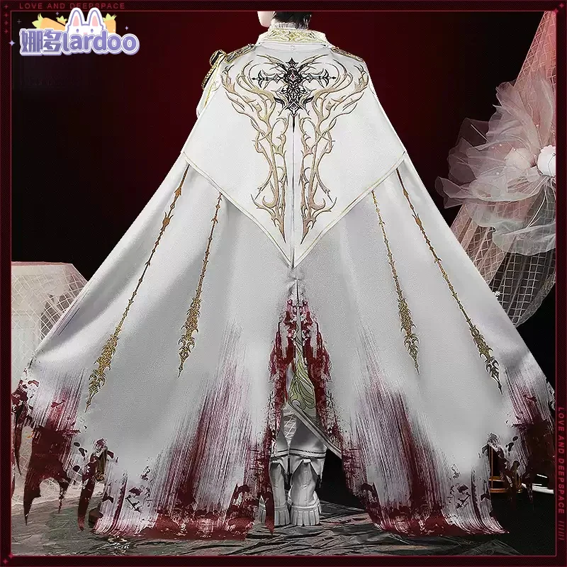 

Костюм для косплея MC Сайлуса из игры Love and Deepspace: Серебрянокрылый Дьявол, униформа для Хэллоуина и карнавальных вечеринок, образ «Кровавый пир»