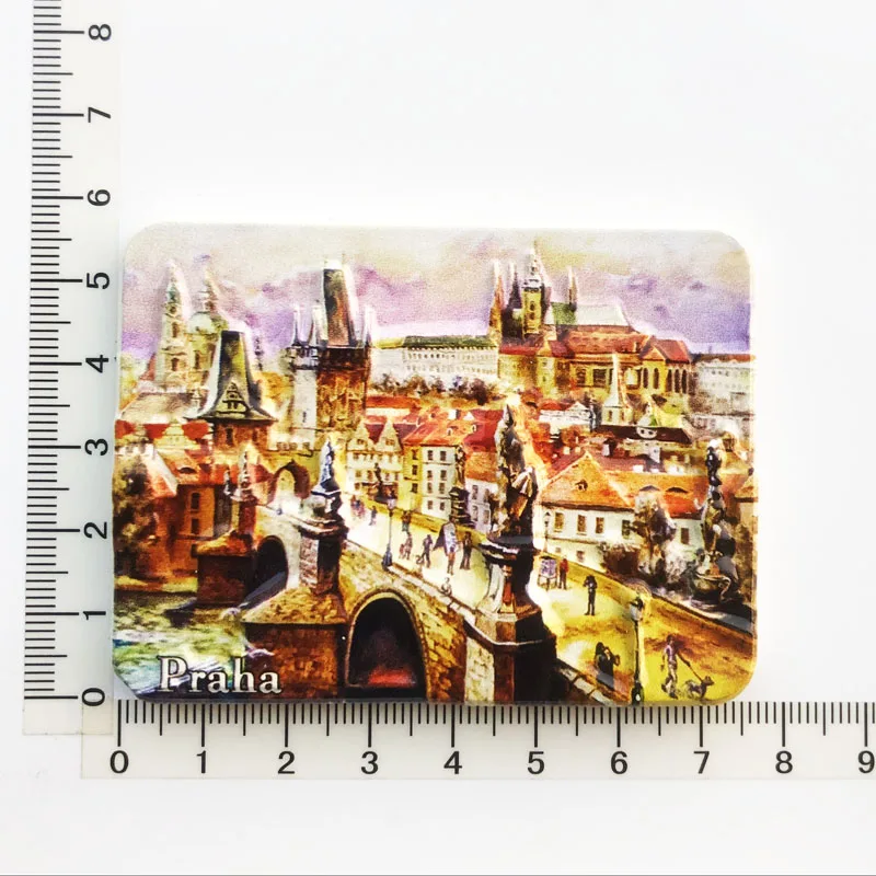 

praha Creative,Travel,Commemorate,Crafts,3D,Ornaments,Magnetism,Resin Material,Refrigerator Stickers