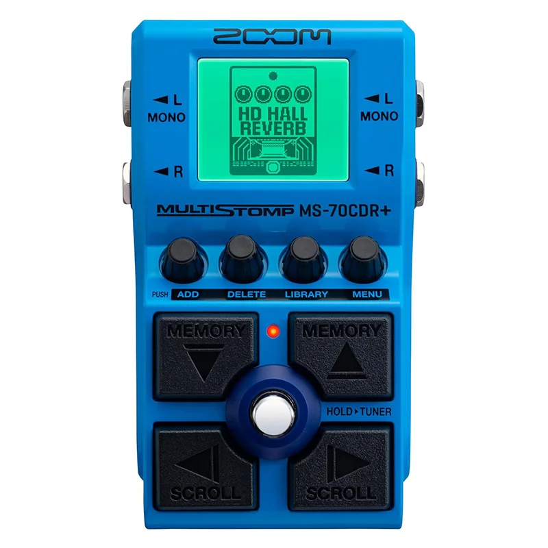 ZOOM MS-70CDR+ MultiStomp Guitar Effects Pedal for Guitarists & Keyboardists with 140+ Chorus, Delay &Reverb Effects, Stereo I/O