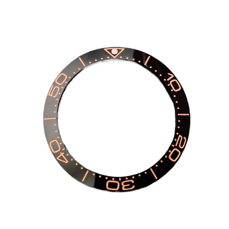 Accessori modificati per lunetta in ceramica ippocampo, sostituto dell'anello Omega, anello esterno della cassa scala 38MM