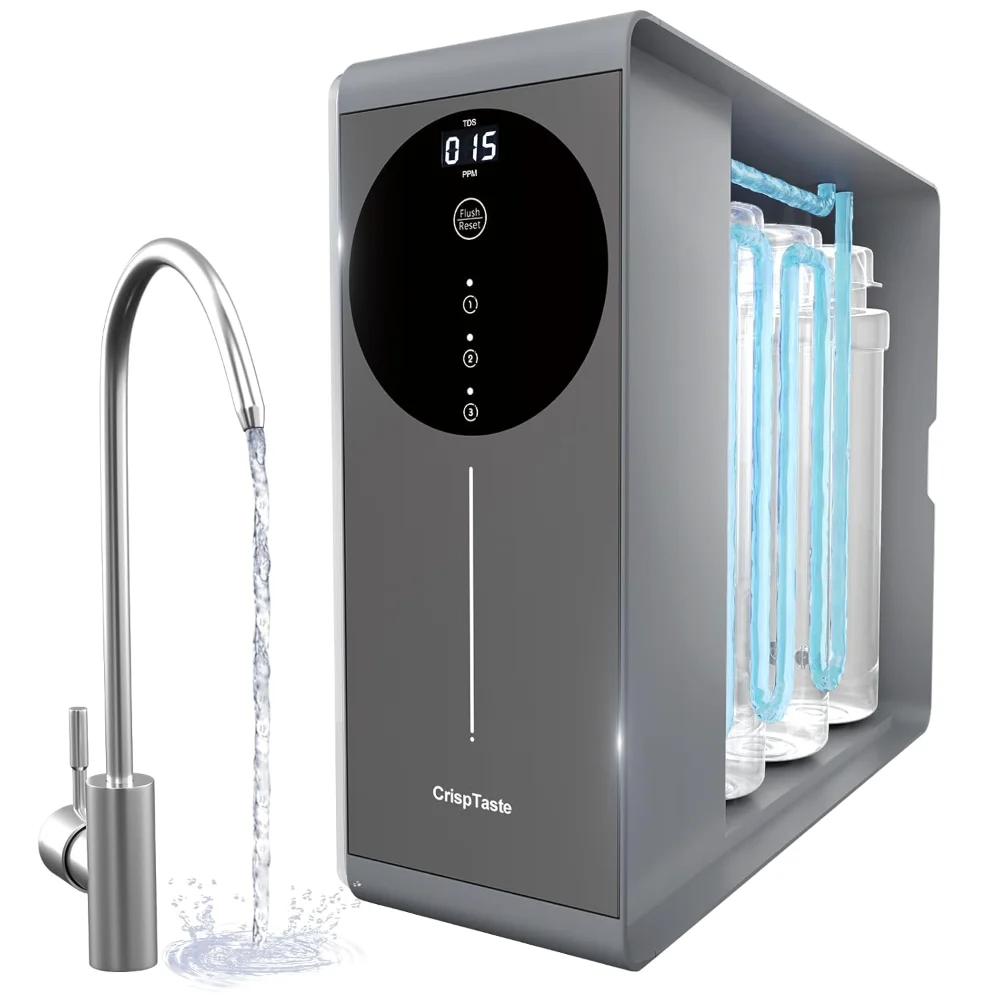 

Tankless Reverse Osmosis System 600GPD, Under Sink RO Water Filtration System TDS Reduction from 500 to 20, Tankless ro System