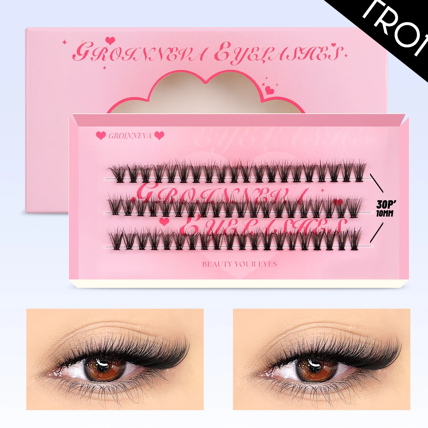 Fluffy Lash Clusters DIY Spiky Cluster Lashes