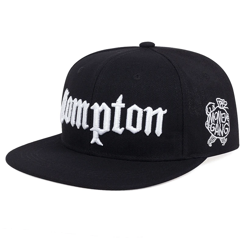 Men\'s Fashion Compton Embroidered Hat Snapback Caps Unisex Sunshade Hat Women Adjustable Hip Hop Baseball Caps Cowboy Hat