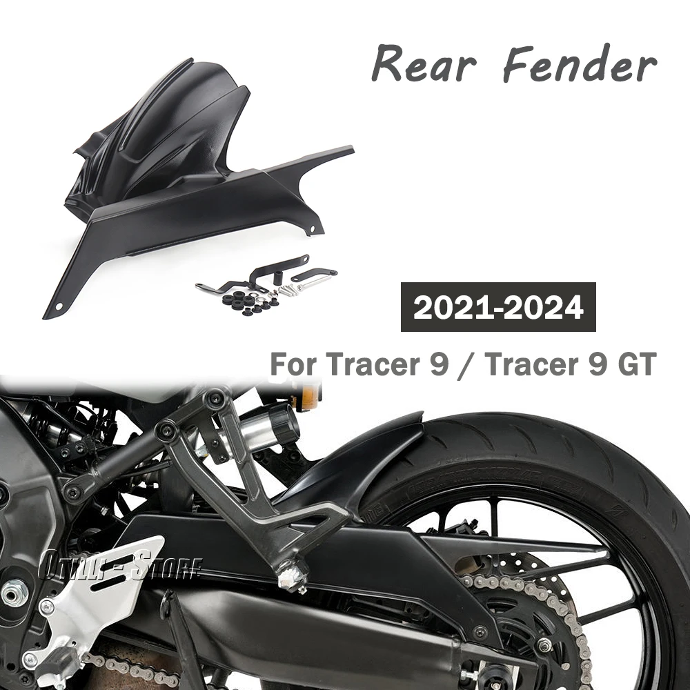 

Motorcycle Rear Fender Extender Carbon Mudguard Extension For YAMAHA Tracer 9 GT Tracer9 TRACER 9 2021-2024 Black Splash Guard