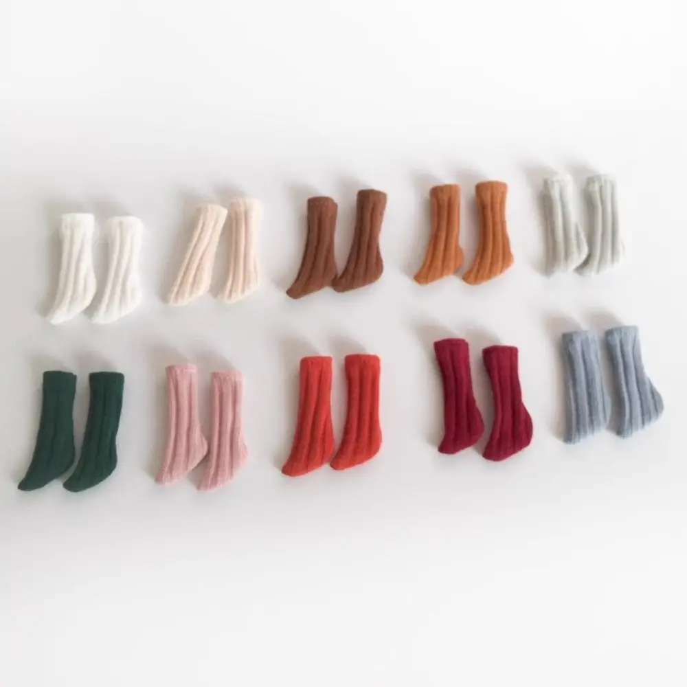 Knitted Doll Clothes Socks High Quality DIY 10 Colors Doll Socks 1/11 Doll Socks 1/12 BJD Doll/OB11 Doll