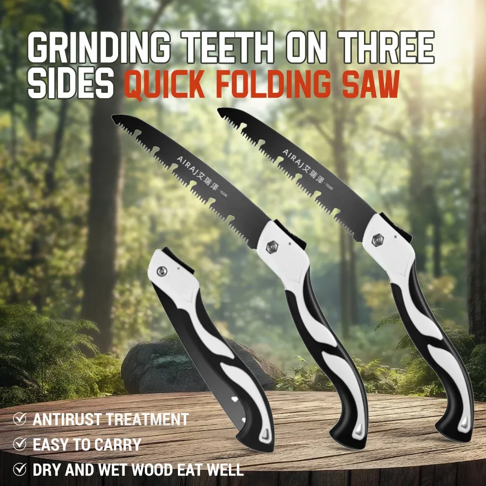 Folding Hand Saw Multifunctional Outdoor Logging Saw Woodworking Folding Portable Saw For Garden Pruner Gardening Tools Tree