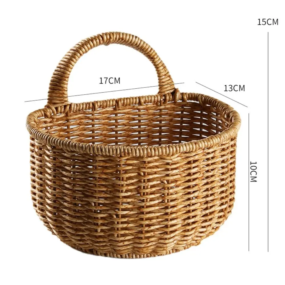 Wall Hanging Home Decor Flower Arrangement Punching Scallion Ginger Garlic Kitchen Utensil Flower Basket Wedding Storage Basket