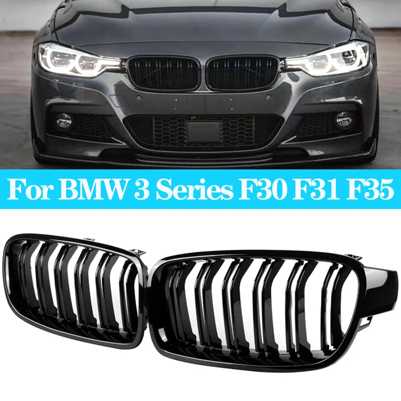 

Car Styling Front Kidney Grille Dual Slat Grille For BMW F30 F31 F35 320i 325i 328i 330d 328i 335i 320d 340i 12-18 Accessories