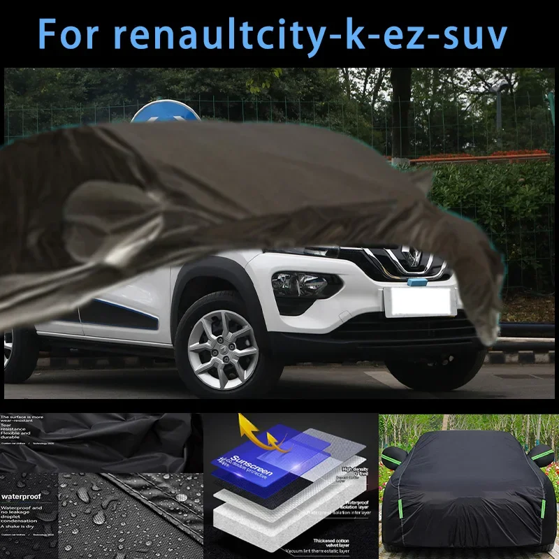 

For renaultcity-k-ez-suv Outdoor Protection Full Car Covers Snow Cover Sunshade Waterproof Dustproof Exterior Car accessories