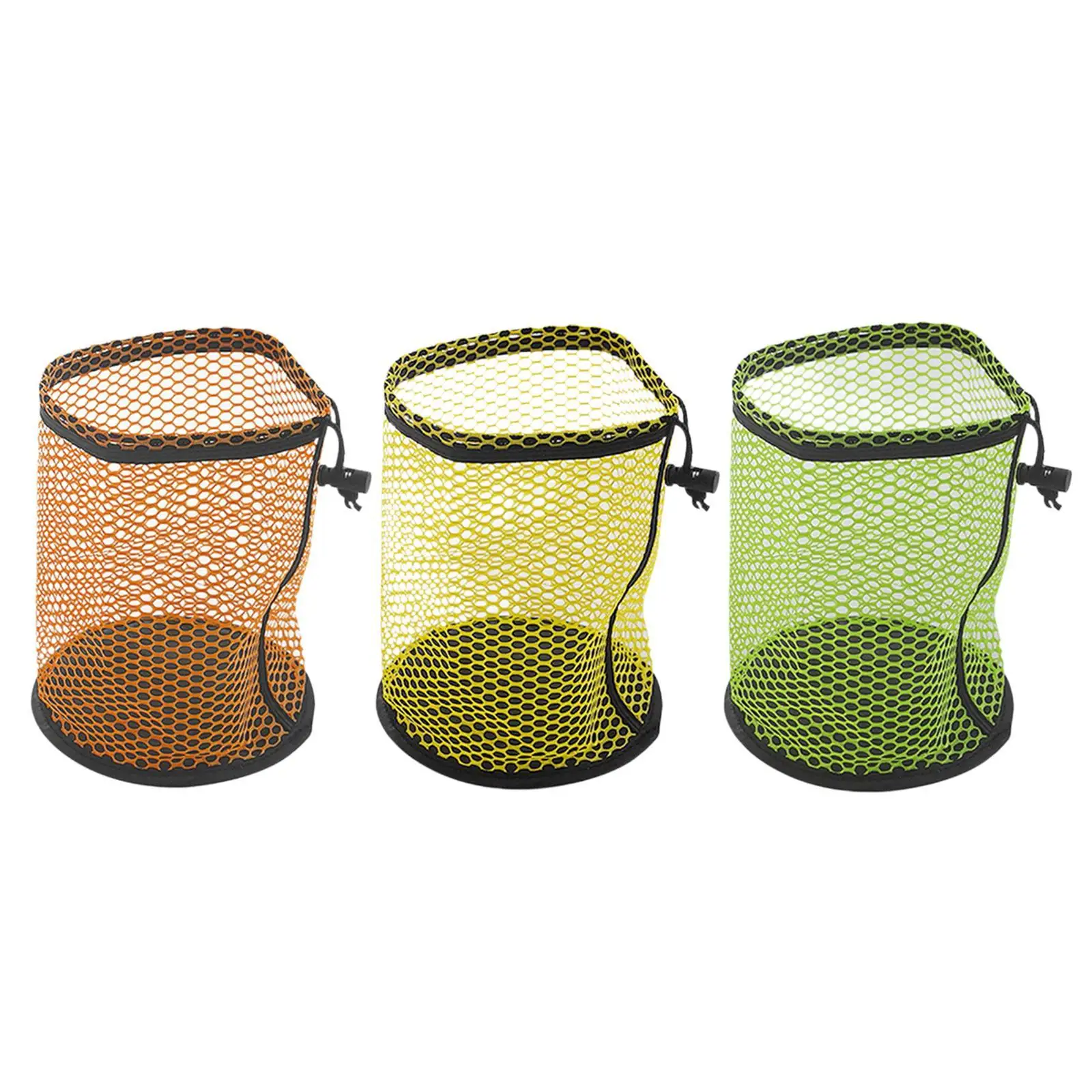Multipurpose Golf Ball Pouch Portable Drawstring Storage Net Bag for Golf Accessories and Training Equipment