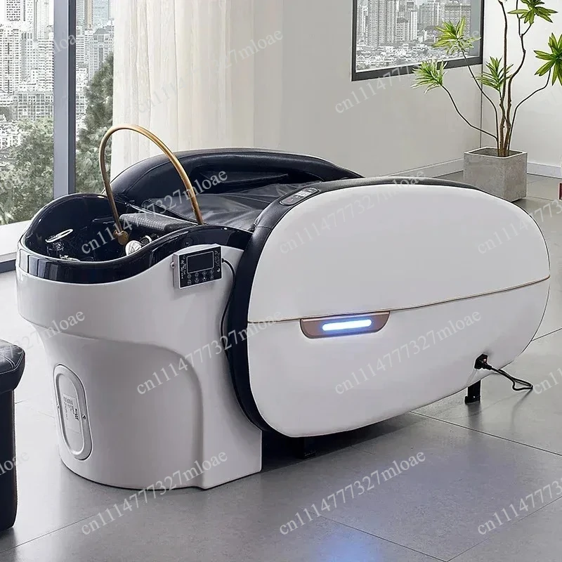 2026 latest  Modern intelligent comfortable electric multipurpose hair washing salon table massage shampoo bed