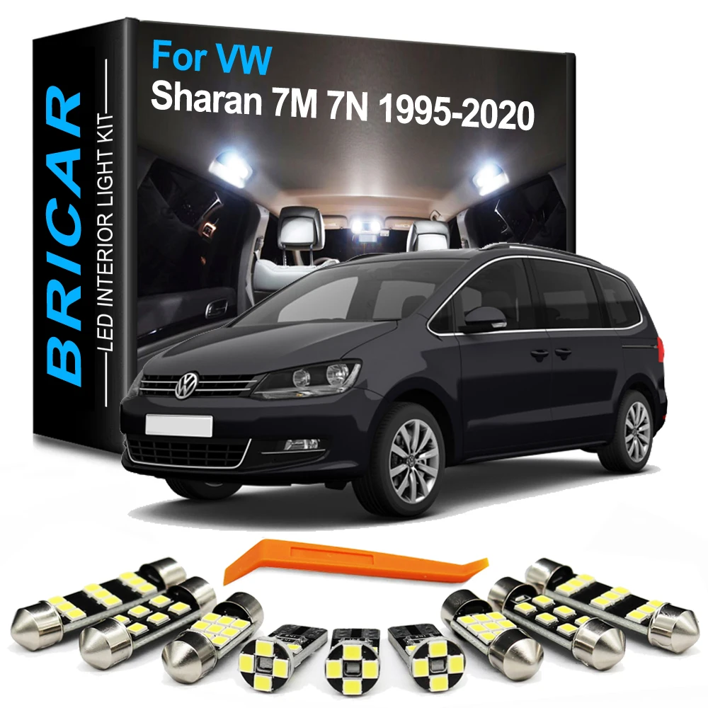 

Bricar Canbus Interior LED Bulb Light Kit For VW Volkswagen Sharan 7M 7N 1995-2015 2016 2017 2018 2019 2020 Car Dome Trunk Lamp