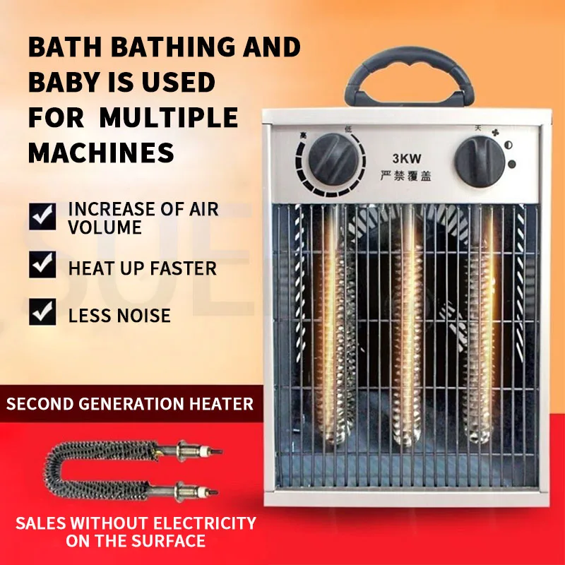 Высокомощный промышленный вентилятор отопления, квадратный электрический вентилятор отопления, заводское изоляционное оборудование, нагреватель, вентилятор горячего воздуха, отопление F