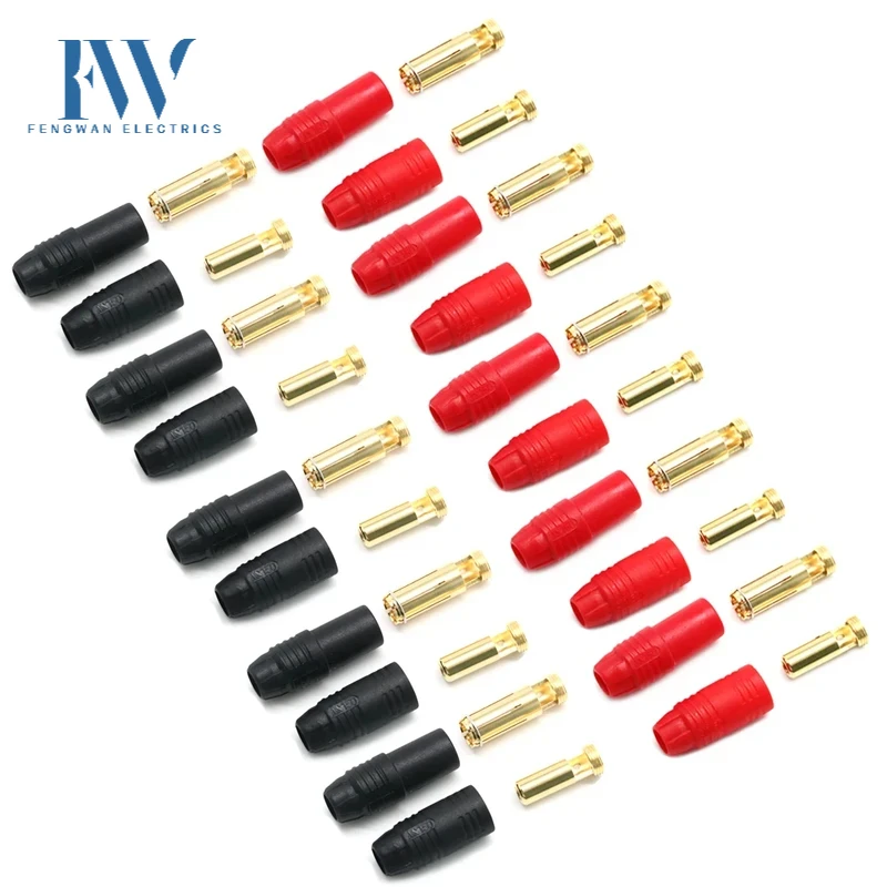 Amass AS150 Male Female Anti Spark Connector 7mm Gold Plated Banana Plug Set for RC Battery ESC Drone Car Boat
