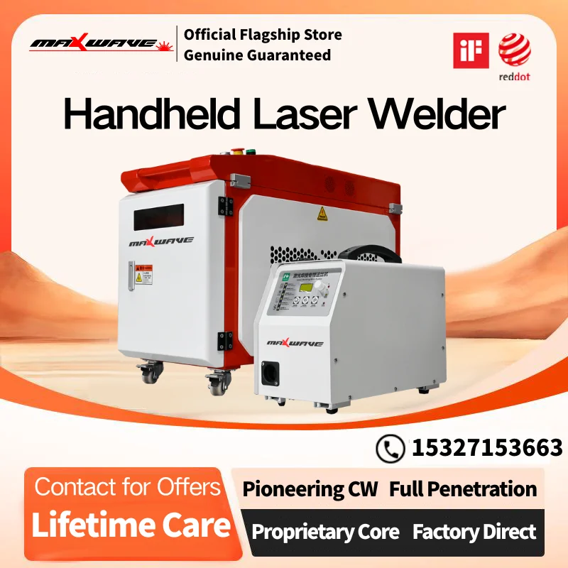 User-Friendly Air Cooling Portable Laser Welder Designed for Stainless Steel Carbon Steel Aluminum Iron with Angle Seam Overlap
