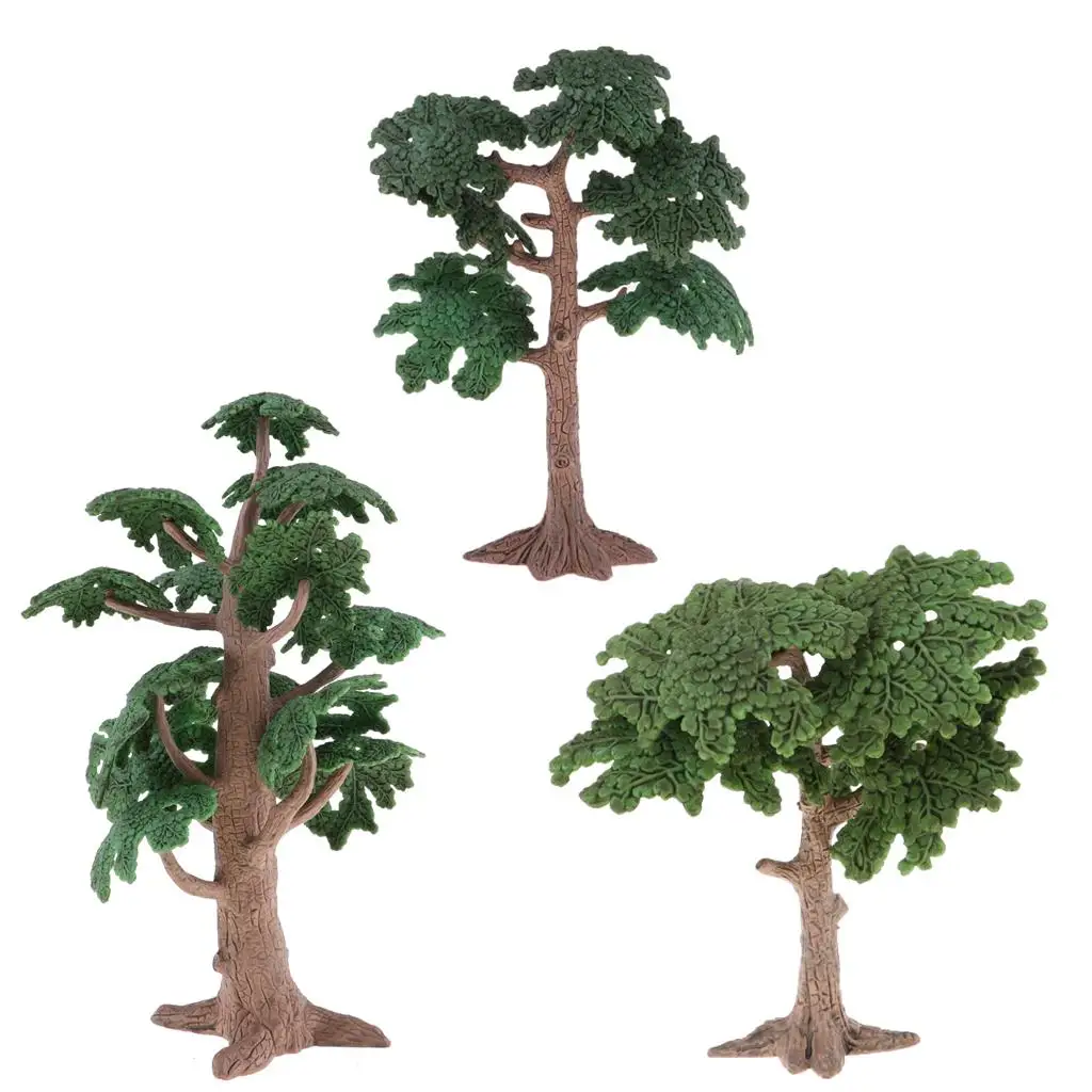 Arbres modèles en plastique, micro décoration de paysage, arbre de diorama