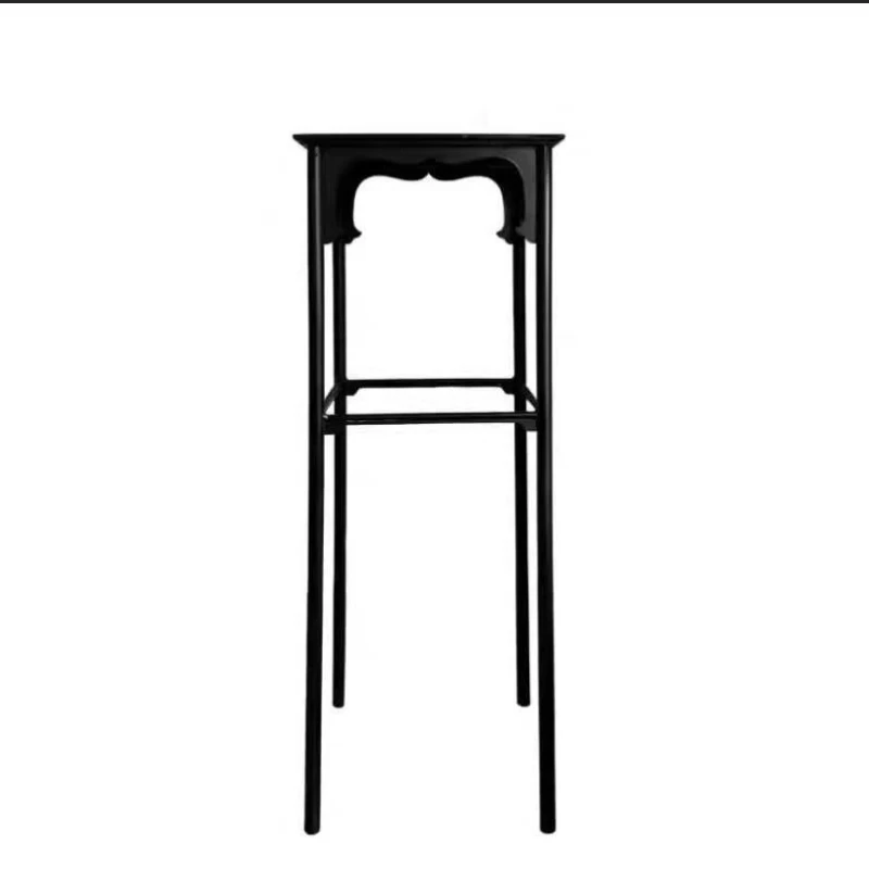 

Retro Song style wrought iron fragrant table floor flower rack New Chinese flower table side tea space rack