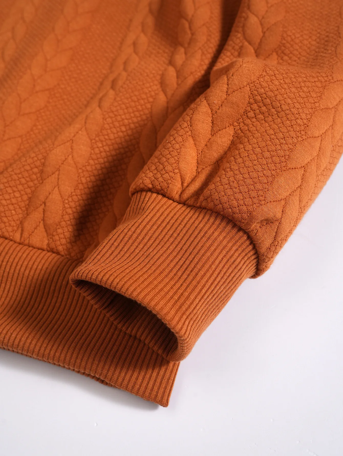 Herren Zweiteiliges Set aus Jacquard-Stoff: Kapuzenpullover mit Kordelzug und Weite Hose, Weiche Freizeitkleidung für Zuhause, Vielseitige Alltagskleidung für Männer – Detail 26