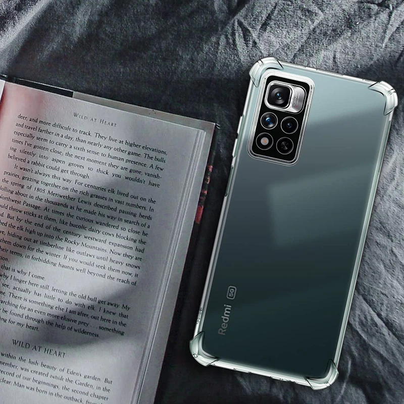 Shockproof Silicone Soft Case For Xiaomi Redmi Note 12 11 11S 11E 11T 10 10S Pro Pro+ Plus Max 4G 5G Clear Ultra Thin Back Cover